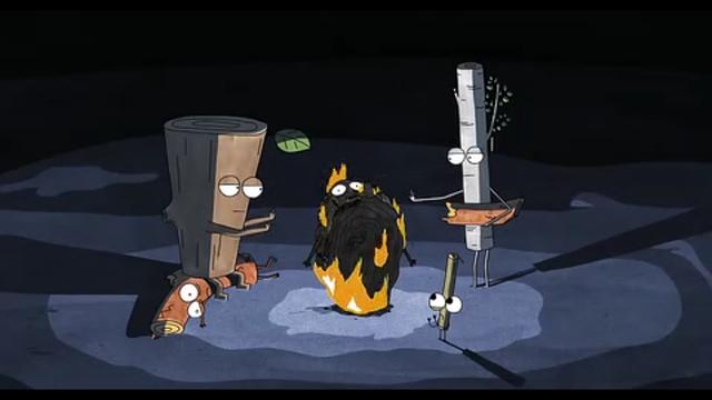 瑞典黑暗讽刺动画《木头与柴火》,帮助他人的结果是被他人烧死!