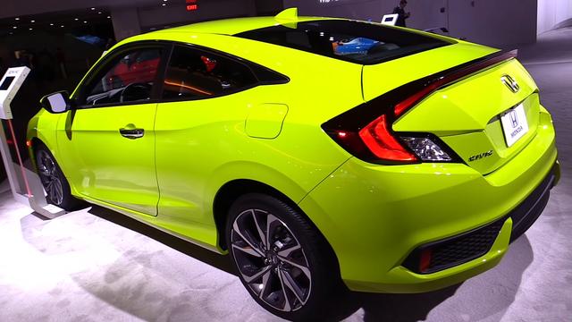 新车抢先看本田推出2019年最新款思域coupe双门轿跑 底特律车展