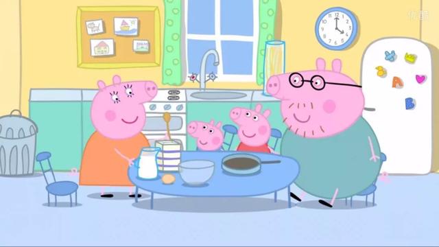 小猪佩奇动画片里有美食有啊这是我们做第二餐