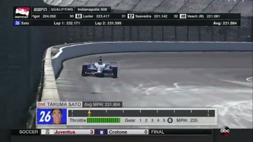 视频-INDY500排位赛2日：佐藤