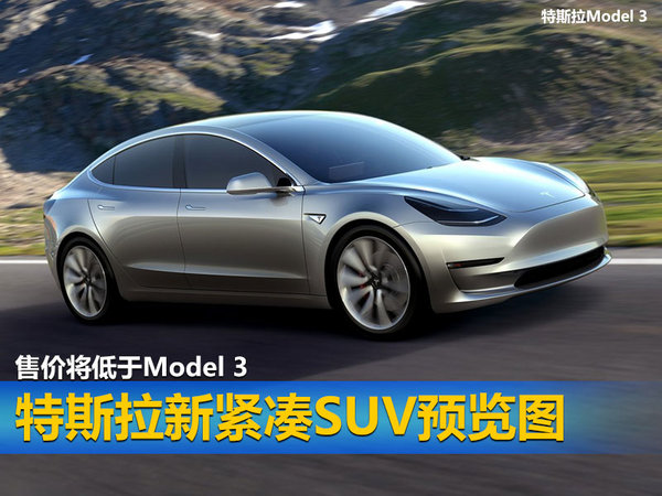 特斯拉新紧凑SUV预览图 售价将低于Model 3-图1