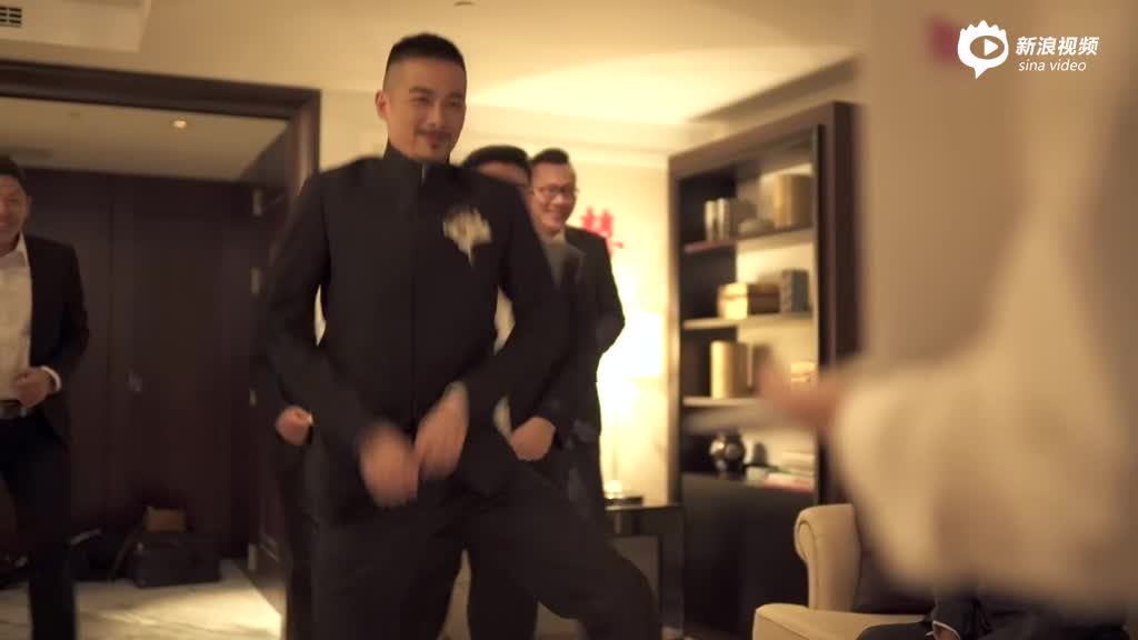 杨子姗吴中天婚礼迎亲视频