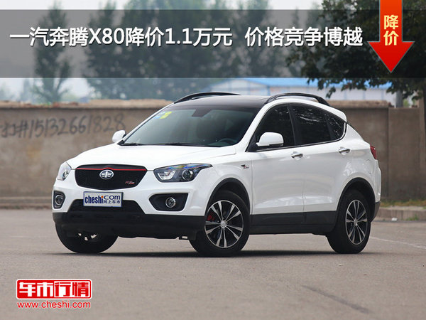 一汽奔腾X80降价1.1万元  价格竞争博越-图1