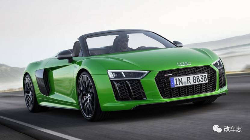 3.3秒绿色R8 Spyder加强版 奥迪史上最快