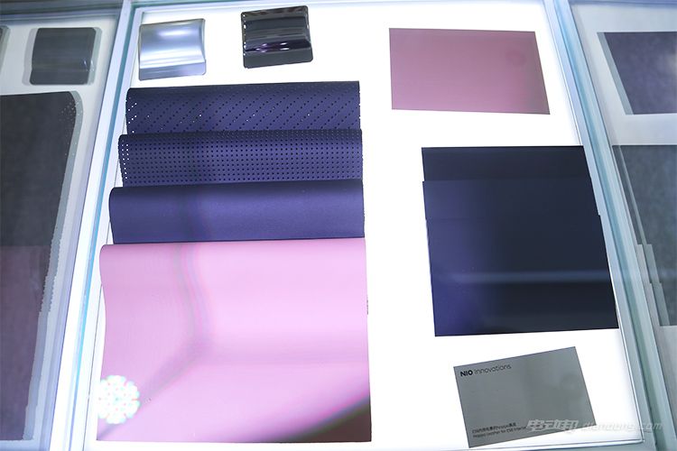 ▲ 蔚来ES8用料展示