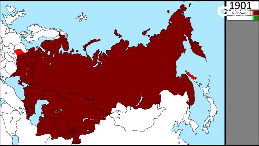 沙俄扩张史地图图片
