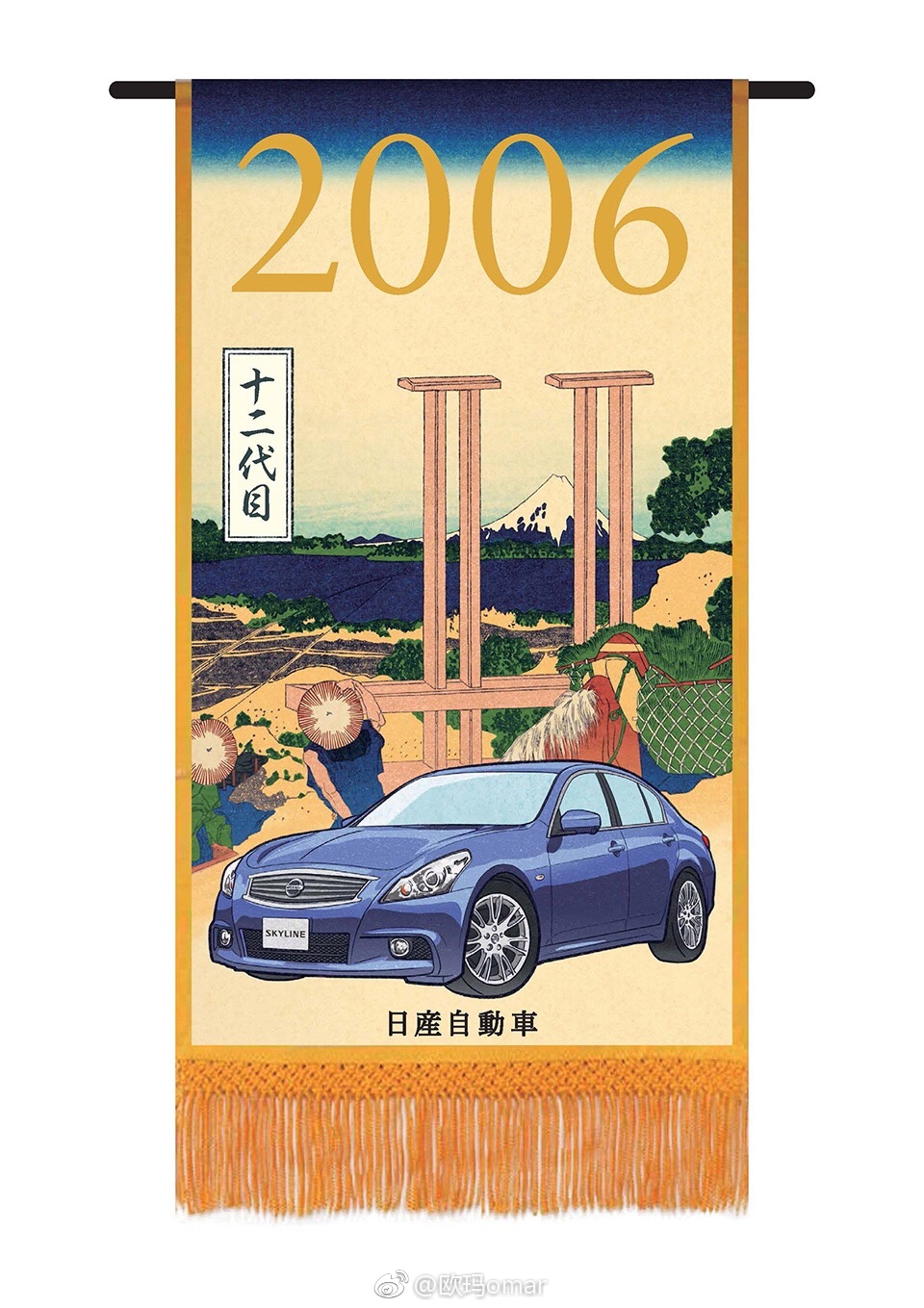 不带GT-R的Skyline。所长给你看1-12代目是啥样！