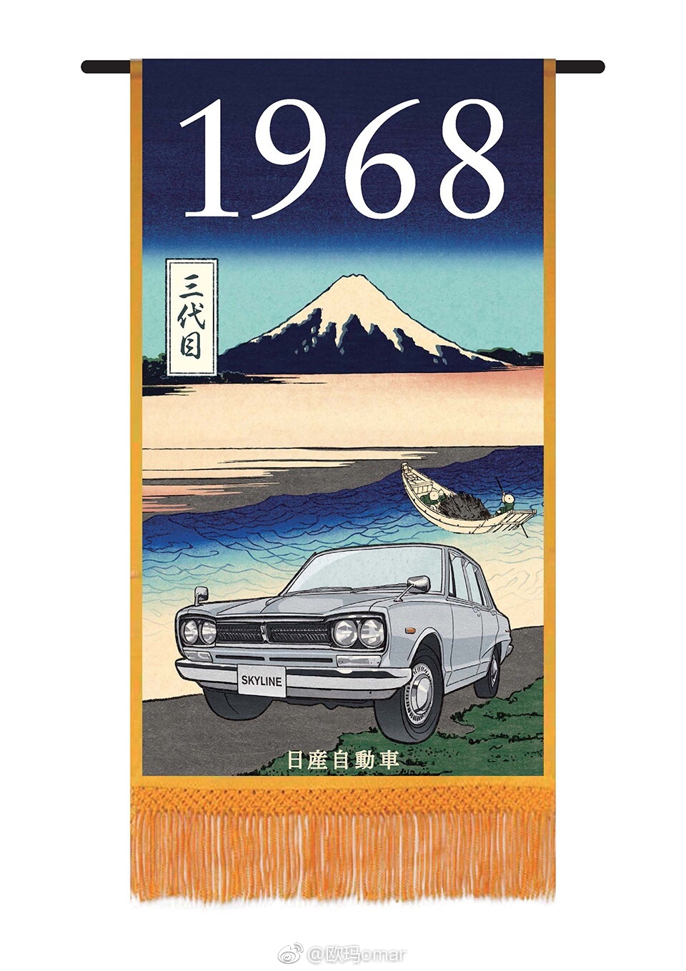 不带GT-R的Skyline。所长给你看1-12代目是啥样！