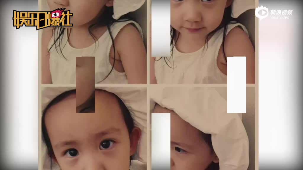 孙莉晒小女儿出浴照