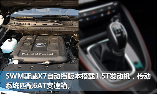 SWM斯威X7自动挡将于8月上市 竞争长安CX70-图5