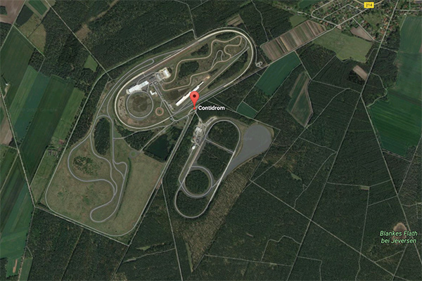 大陆Contidrom试车场的卫星俯瞰图