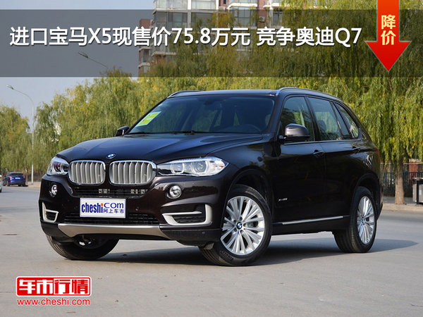 进口宝马X5现售价75.8万元 竞争奥迪Q7-图1