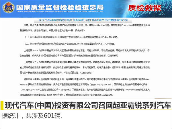 起亚霸锐前轮振动存安全隐患 即将启动召回-图2