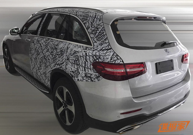 曝奔驰GLC加长版谍照 沿用现款外观设计