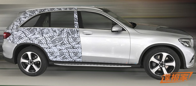 曝奔驰GLC加长版谍照 沿用现款外观设计