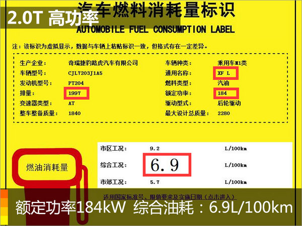 捷豹XFL换搭新2.0T引擎 动力提升/油耗下降-图3