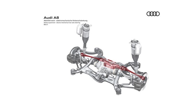 奥迪全新A8将搭主动悬架/四轮转向系统兼顾舒适/驾控