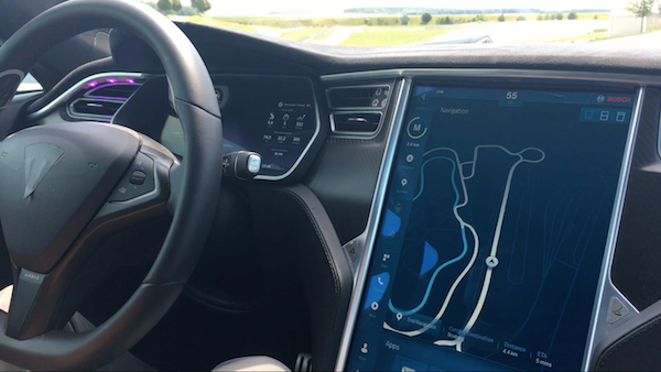 博世高度自动驾驶HMI界面-路径显示