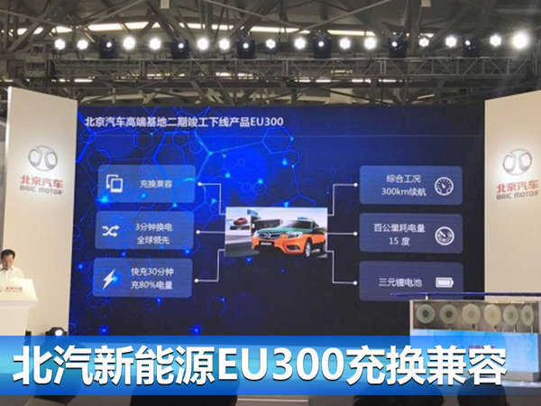 北汽新能源EU300正式下线 竞争帝豪EV300-图4
