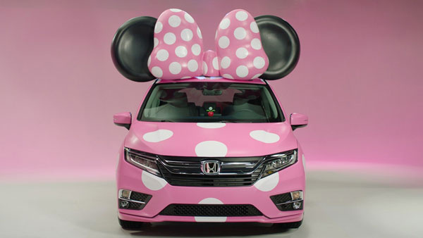 粉色蝴蝶结的少女心！本田官方公布米妮特别版奥德赛