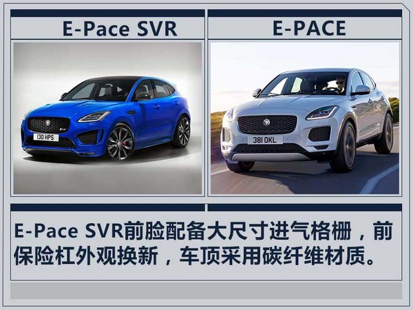捷豹E-PACE将推出高性能版 竞争奥迪RS Q3-图1