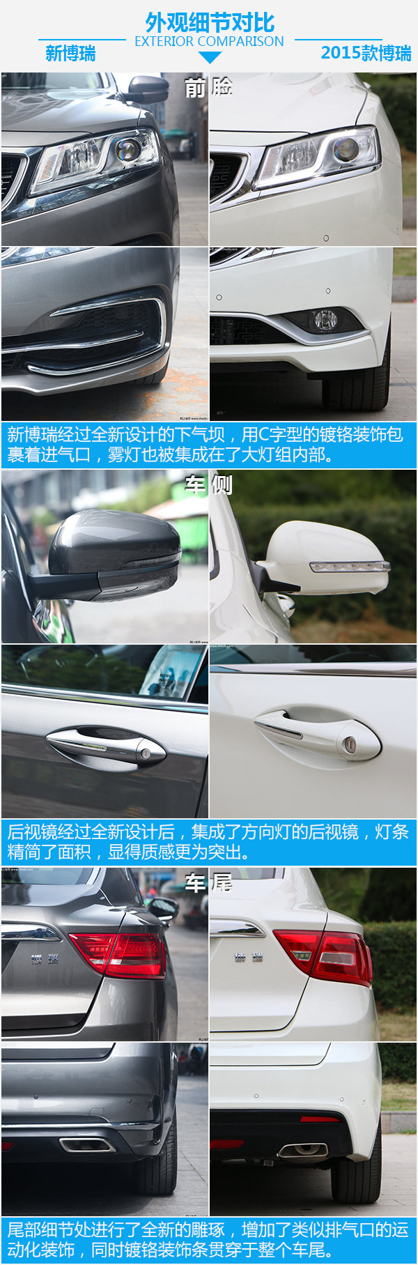 中国品牌的领导者 吉利博瑞新老车型对比-图5