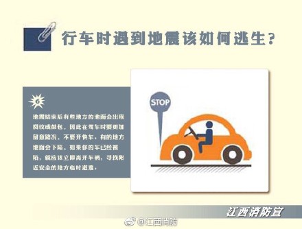 行车时遇到地震该如何自救逃生？