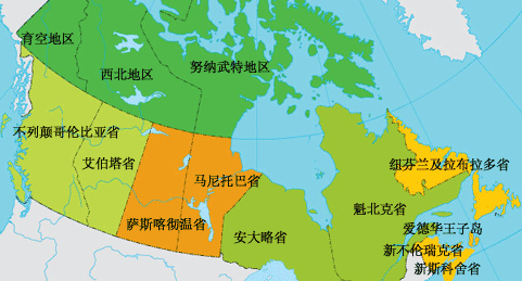 加拿大地图