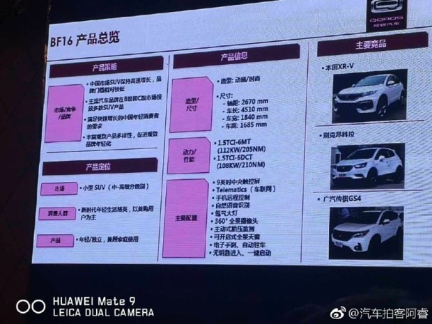 观致新SUV定名Model Young 成都车展亮相