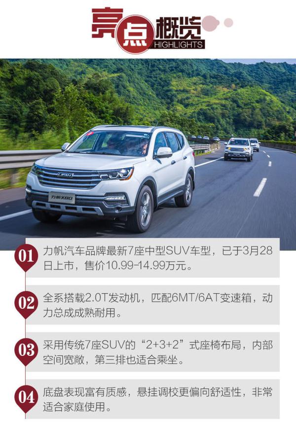 对7座SUV市场一次成功试水 试驾力帆X80