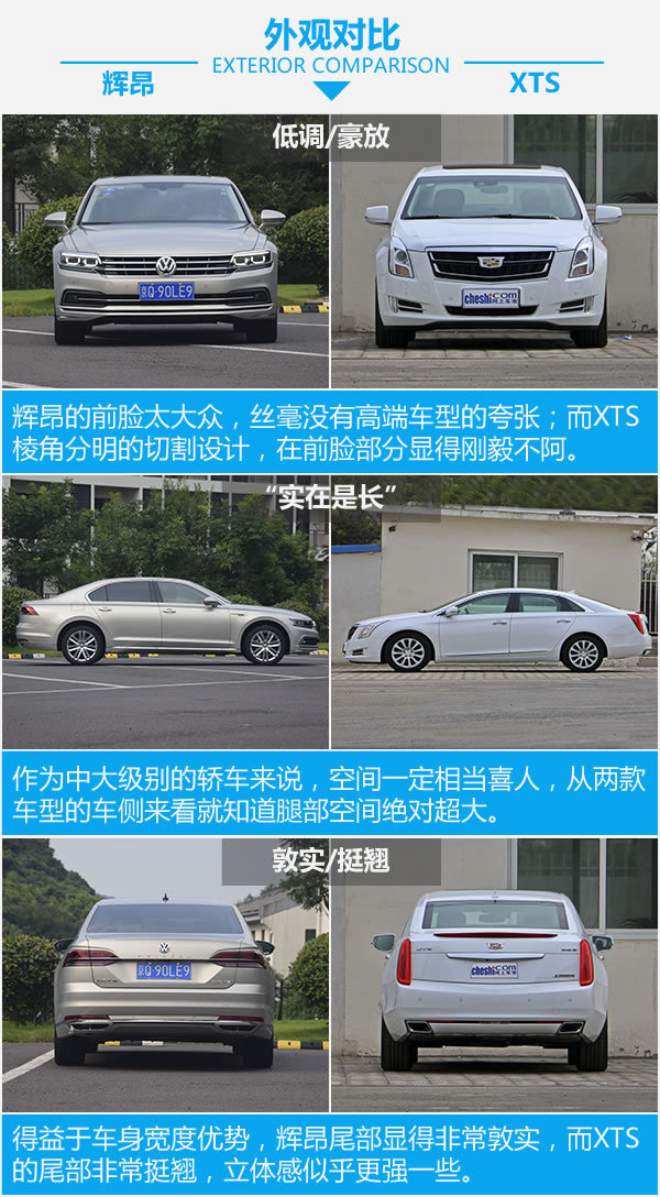 低调奢华/狂放不羁！大众辉昂对比凯迪拉克XTS-图4