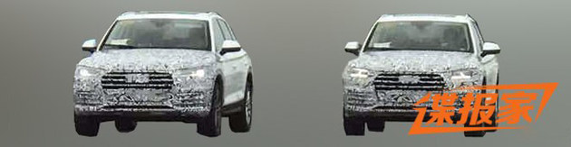 国产奥迪Q5L最新谍照曝光 后门明显加长