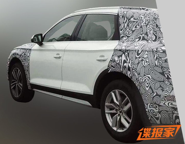 国产奥迪Q5L最新谍照曝光 后门明显加长