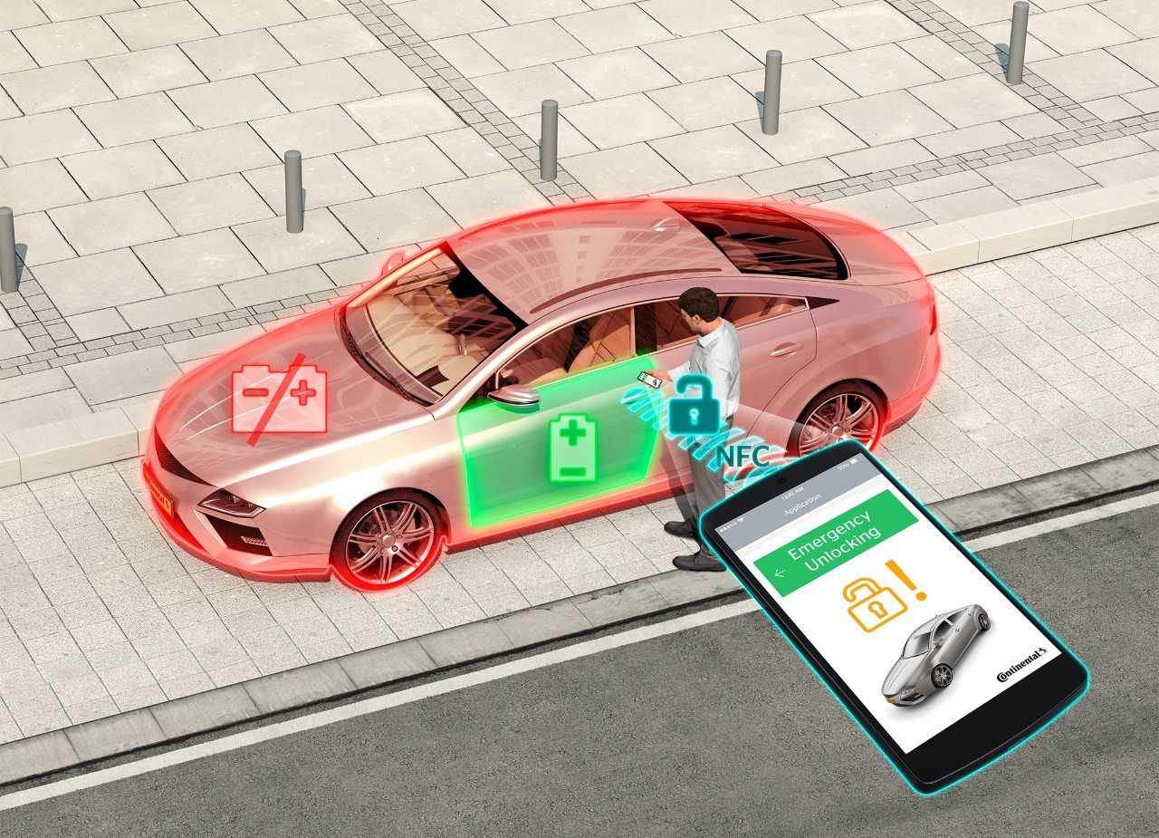 大陆集团消灭门把手与机械钥匙