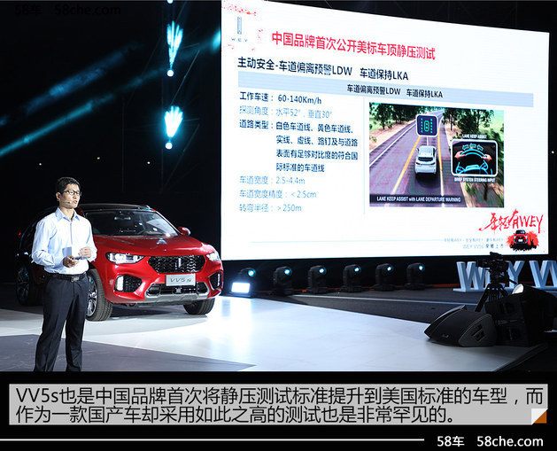 WEY VV5s首次公开测试 车顶能抗6顿重压