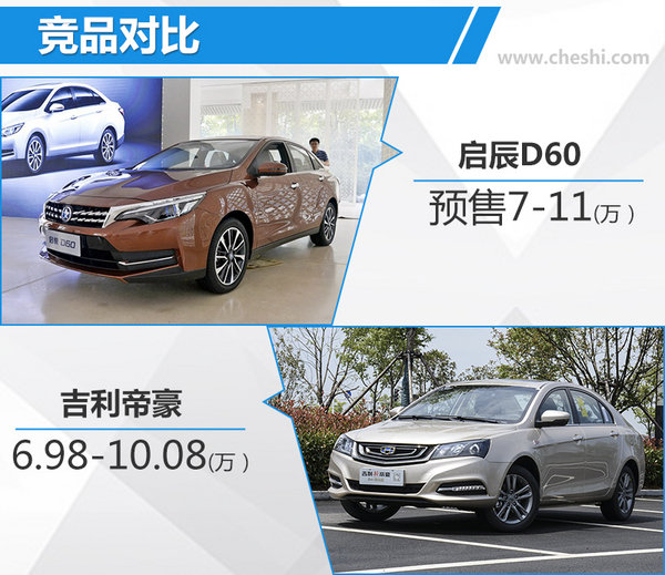 东风启辰D60现已正式公布预售价 7-11万元-图1