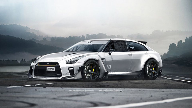 日产新一代GT-R效果图曝光 外观更激进