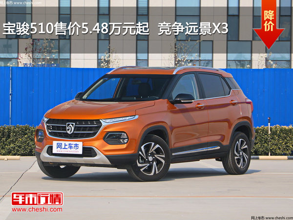宝骏510售价5.48万元起  竞争远景X3-图1