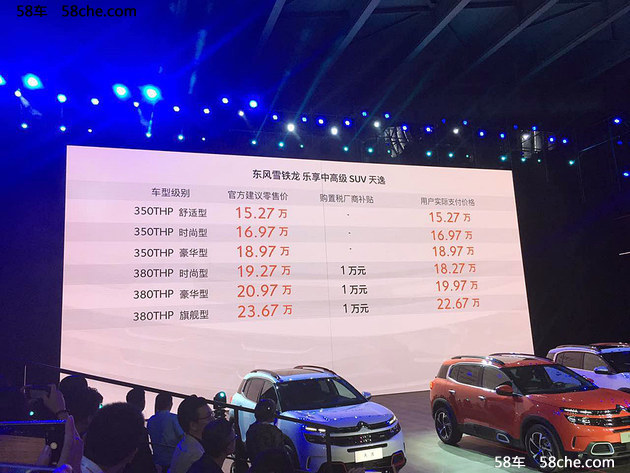 东风雪铁龙天逸上市 售价15.27-23.67万