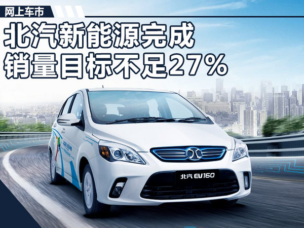北汽新能源完成销量目标不足27% 更换总经理解困-图1