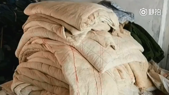 来历不明的发黄旧棉被翻新后居然被销往幼儿园
