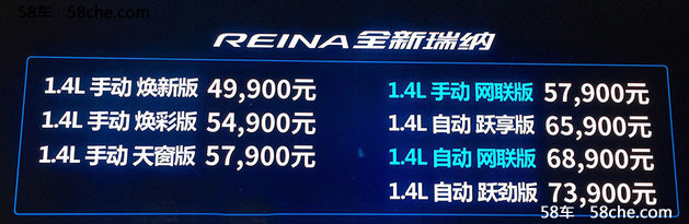 北京现代全新瑞纳上市 售价4.99-7.39万