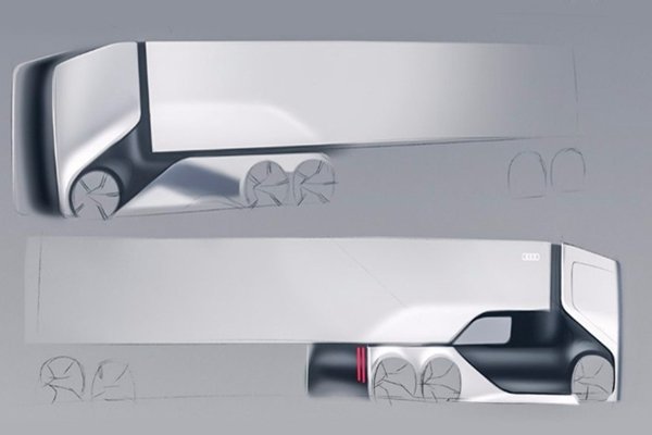 这是传说中的奥迪无人卡车亮瞎你的眼！