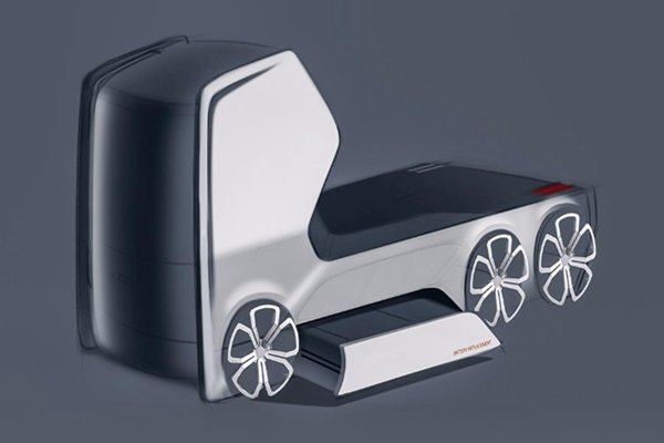 这是传说中的奥迪无人卡车亮瞎你的眼！