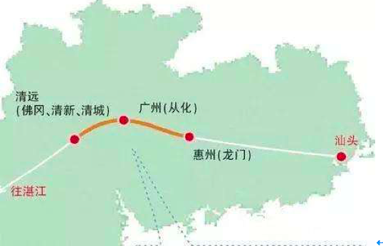 广州汕湛高速线路图图片
