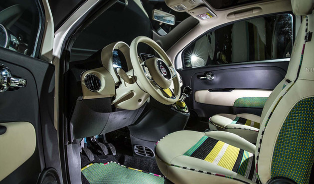 曝菲亚特500C特别版官图 外观鲜艳明丽