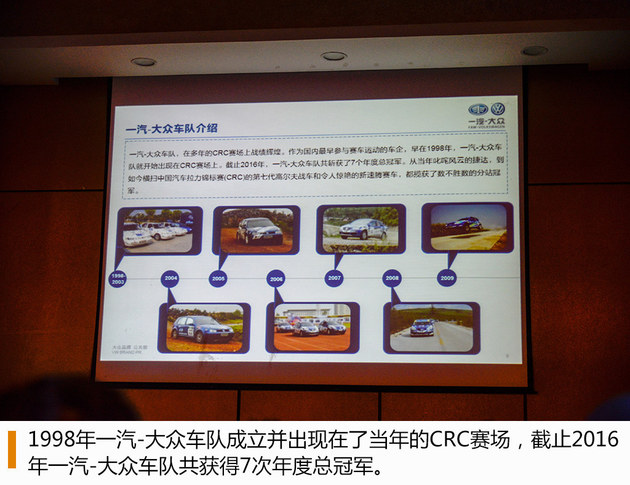 一汽-大众暂时车队领先 CRC六盘水观赛记