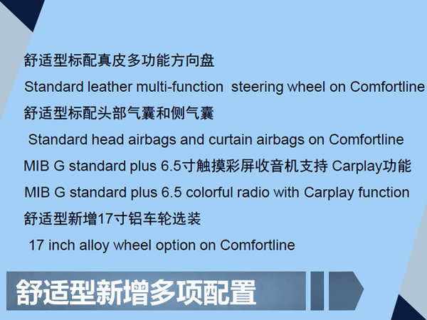 2018款大众蔚领销售资料曝光 换装1.5L发动机-图2