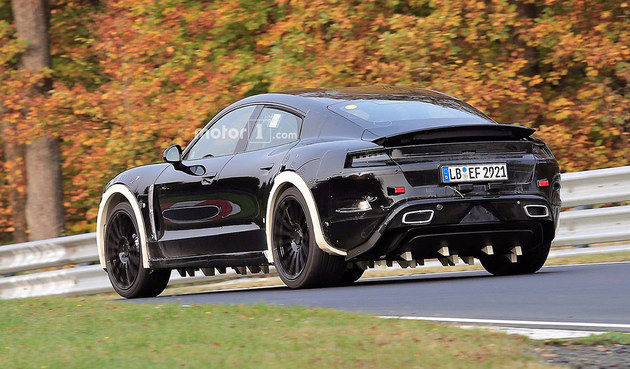 曝保时捷Mission E测试谍照 纯电动轿跑