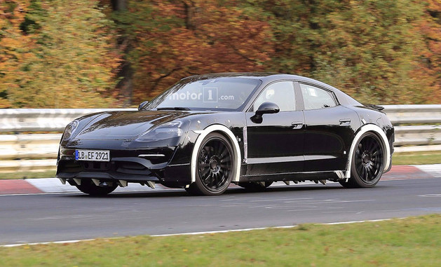 曝保时捷Mission E测试谍照 纯电动轿跑